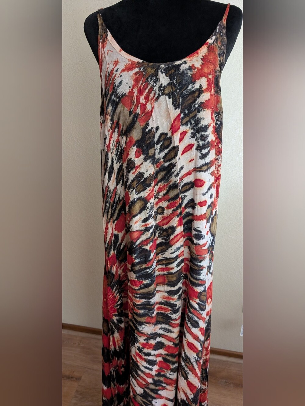 Tie Dye Strappy Maxi Dress